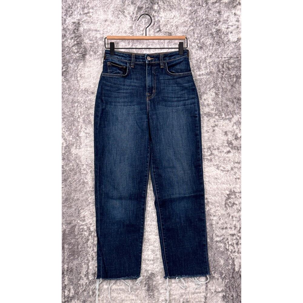 L'AGENCE Jeans 27 Womens Audrina Straight Leg High Rise In Classic Dark Wash